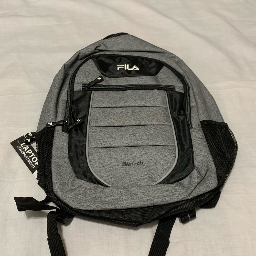 Gray Fila Backpack